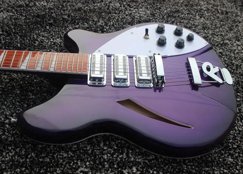 Weifang Rebon 6 струнная Ricken электрическая гитара в фиолетовом цвете sunburst | Спорт и