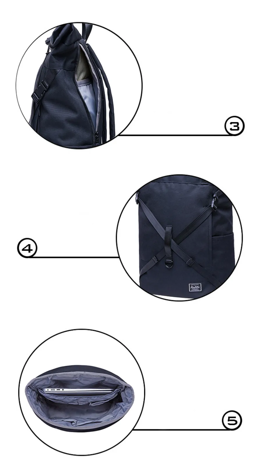 Мужской рюкзак для путешествий многофункциональный мужской большой KAUKKO