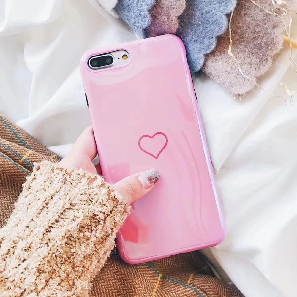 ТПУ силиконовый матовый чехол для iPhone 6 6S 8 Plus мягкая задняя крышка 7 7Plus черный