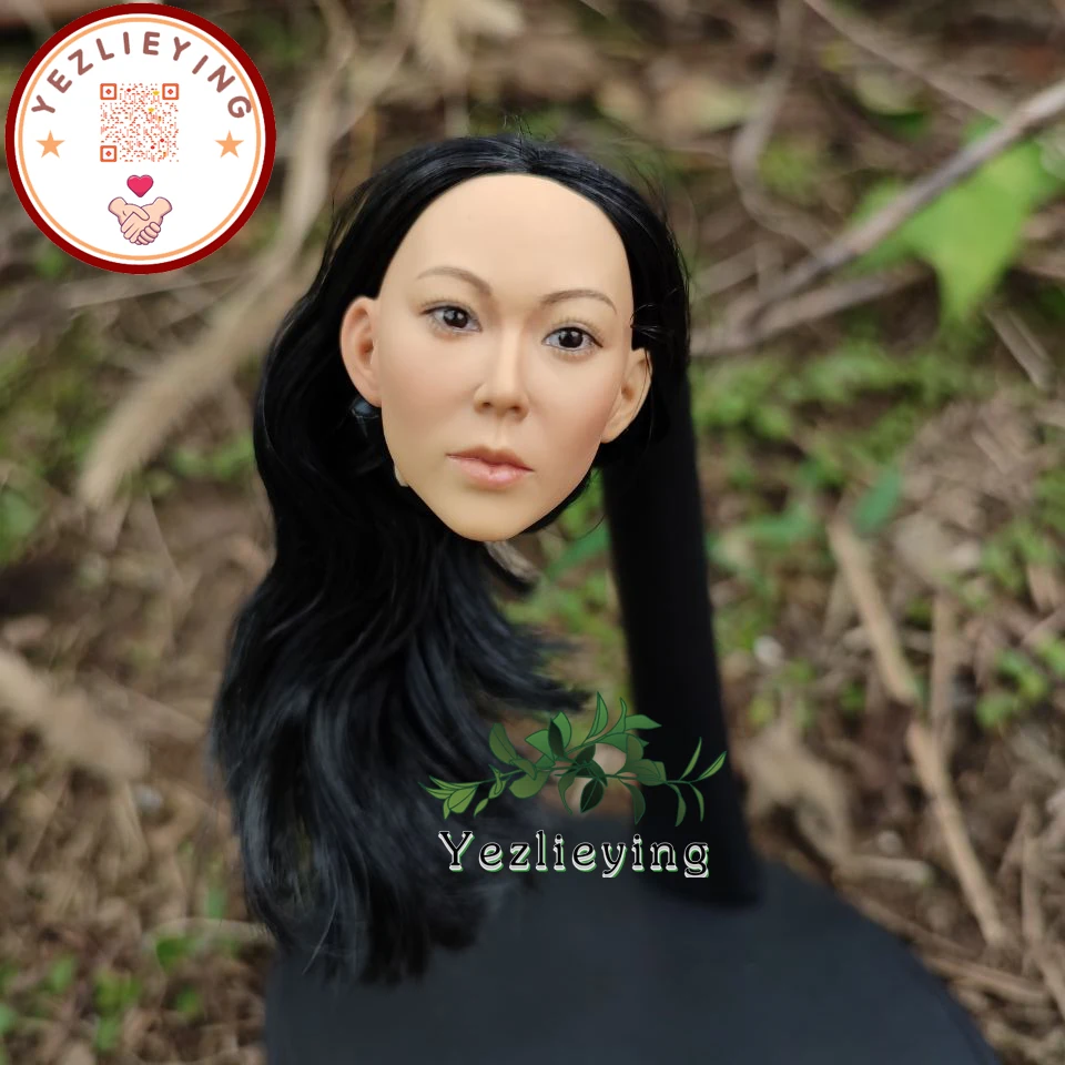 

KUMIK 1/6 Scale Female head sculpt Carving Model Beauty Long Hair F 12" PH Hottoys Headplay Figure Head Accessory 13-76