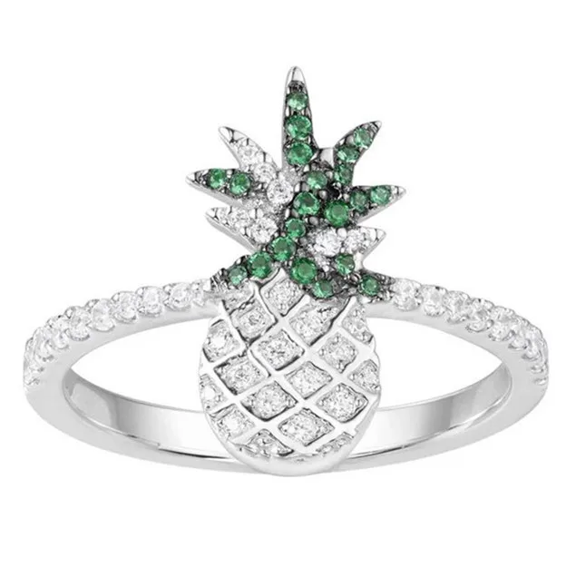 Женское кольцо из серебра пробы с кристаллами | Украшения и аксессуары