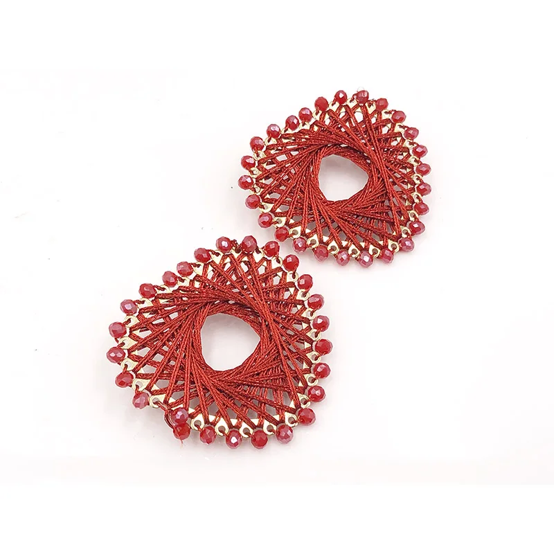 Женские большие геометрические серьги в стиле ретро акриловые Висячие