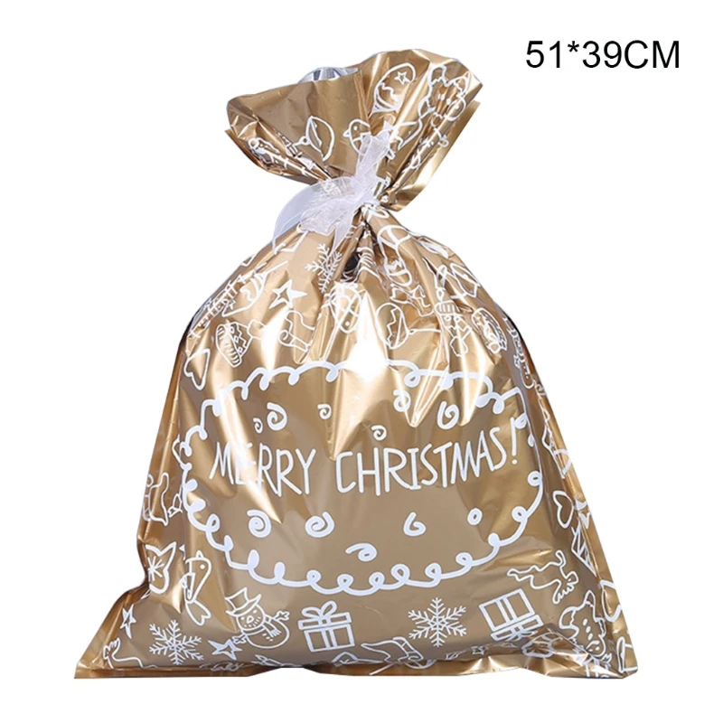

2020 New Christmas Party Wedding Favors Bags Draw String Pouch Christmas Gift Bags Candy Children Kids Goodie