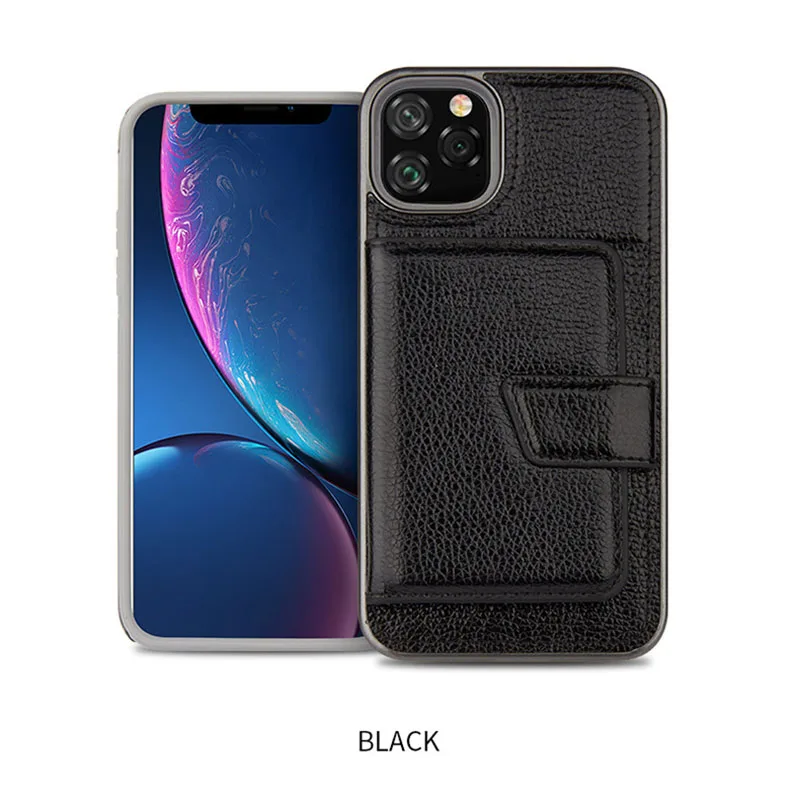 Litchi Leather Case for iPhone 11 Pro Max Cases Card Holder Magnetic Fold Cover XS XR 7 8 Plus Wallet |