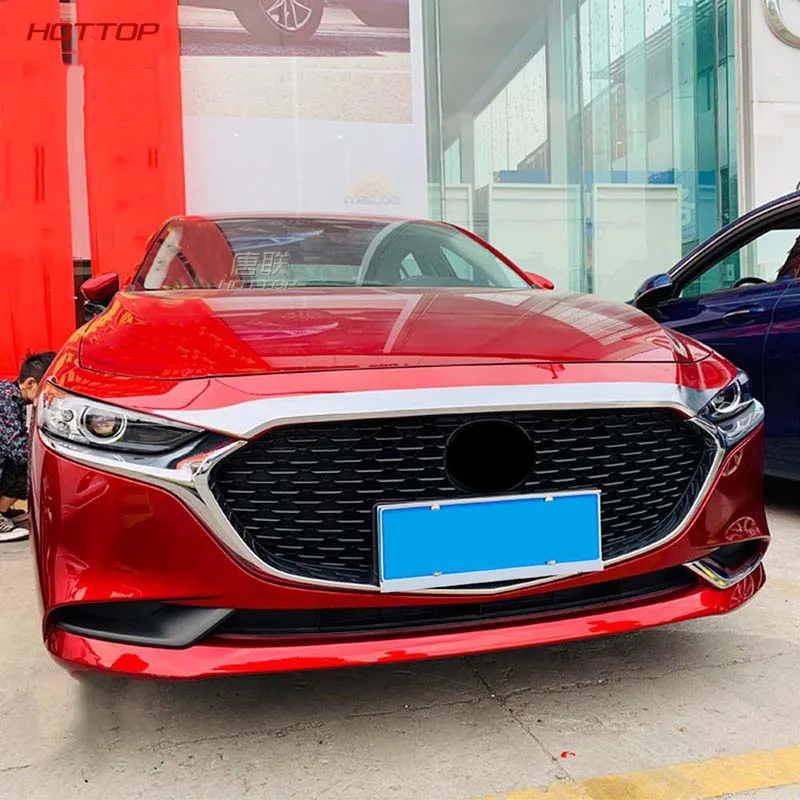 ABS Серебряная накладка на капот автомобиля передняя крышка для Mazda 3 Axela 2020 |