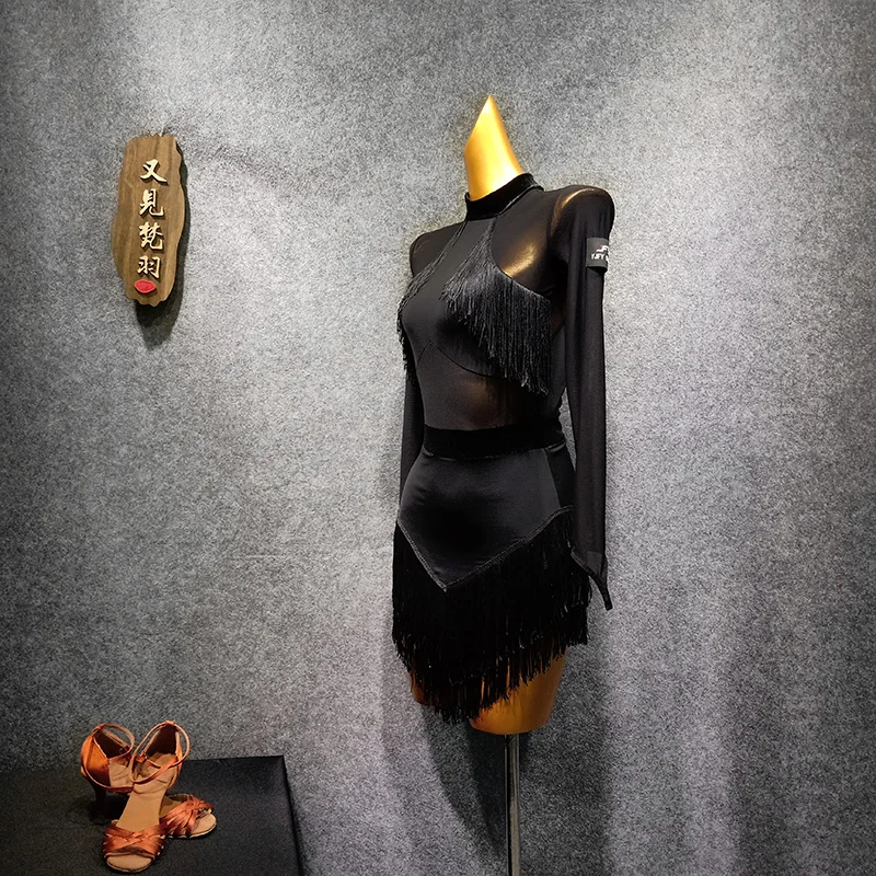 Платье для латиноамериканских танцев с кисточками распродажа платья сальсы