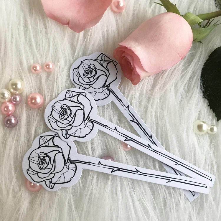 100 шт. модный тестер для парфюма в форме цветка полоски карт|Благовония и