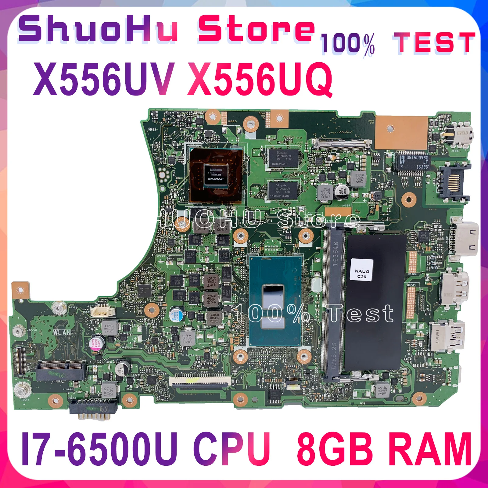 KEFU X556UV для ASUS X556U X556UJ X556UA X556UQ X556UQK материнская плата I7 6500U GT940M DDR4 8 Гб протестированы