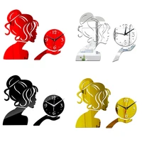 wall clock clocks large decorative living room modern quartz watch diy 3d stickers
