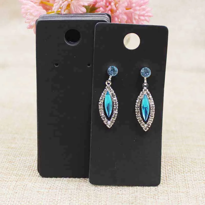 Картонная упаковка для сережек и карт 4 Х9 см 50 шт.|Упаковка стойки украшений| |