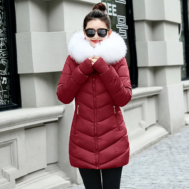 Женские зимние куртки длинное теплое пальто 4 цвета модный стиль 2020 Женская парка
