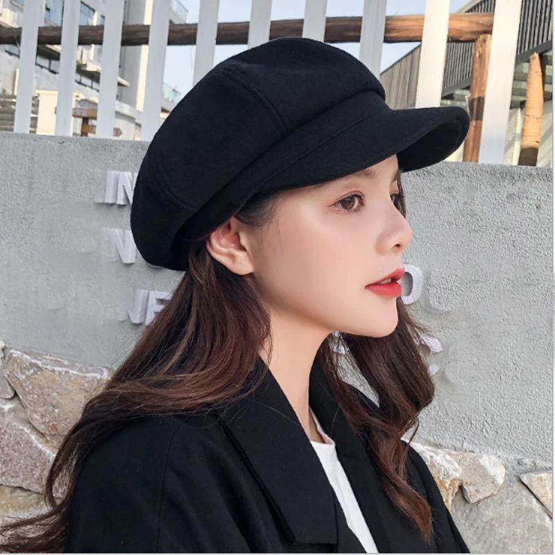 2019 популярные женские хлопок берет Кепка в британском стиле ретро Обувь