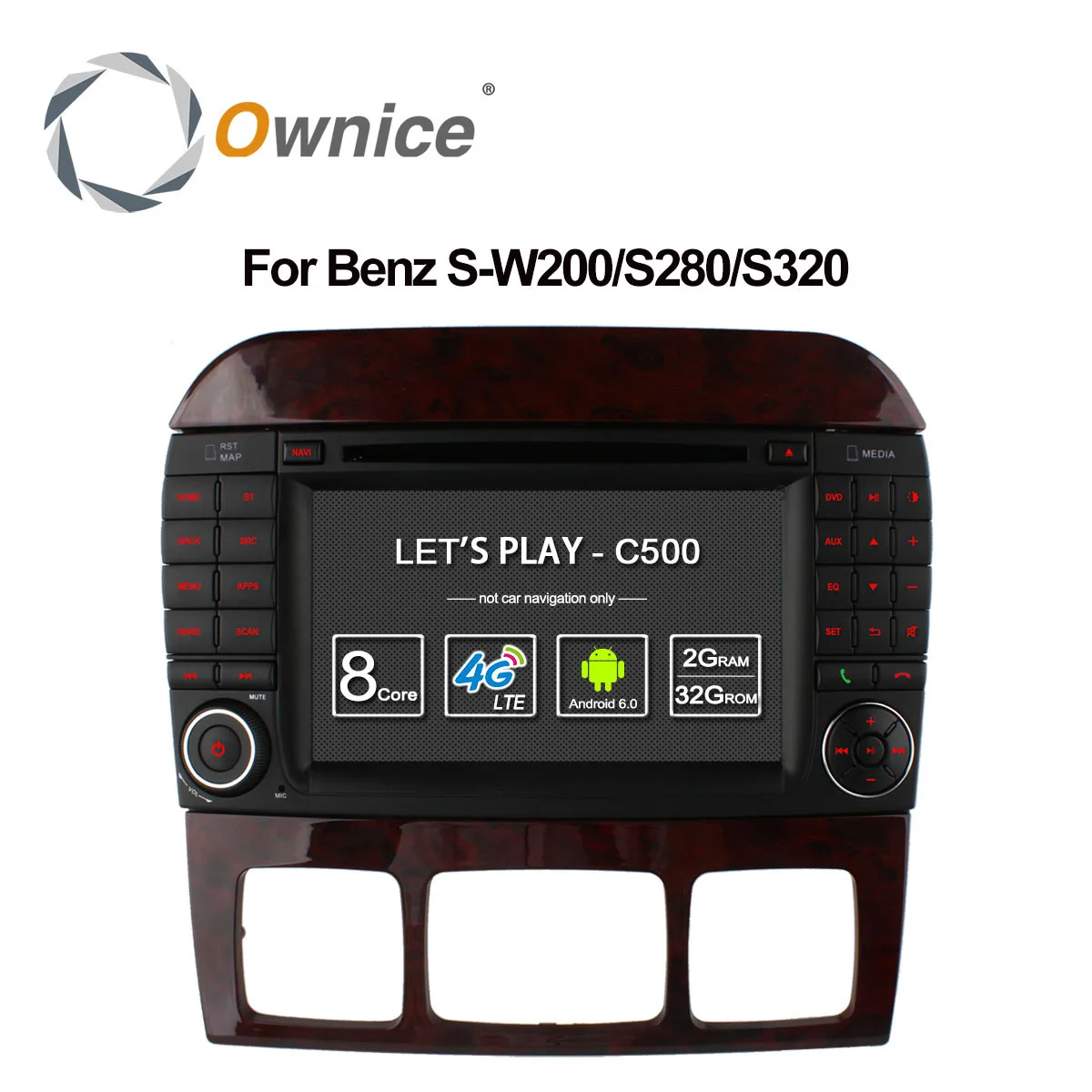 Радиоприемник Ownice C500 8 ядер для Mercedes S Class S500 S600 S280 S320 S350 S400 S420 S430 W220 4G