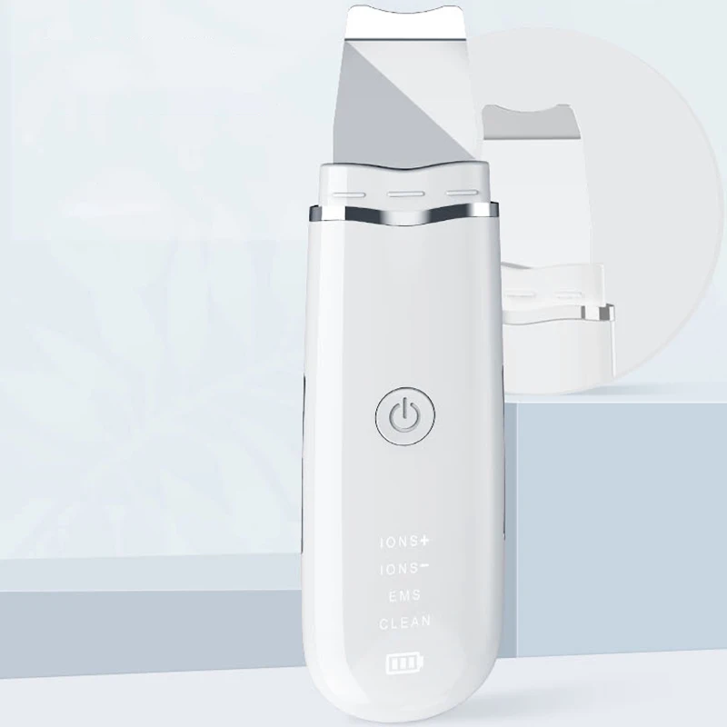 Ultrasonic Deep Face Cleaning Machine Skin Scrubber Remove Dirt Blackhead Reduce Facial Beauty Instrument | Красота и здоровье