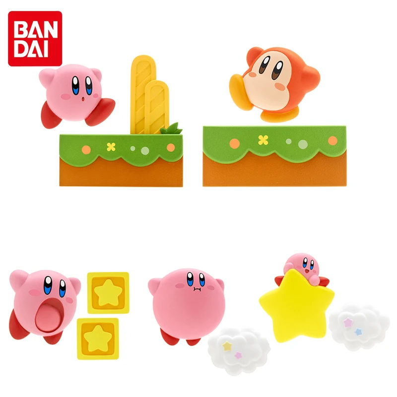Bandai подлинный гасяпон питатто Кирби игровая Сцена трехмерная Магнитная экшн