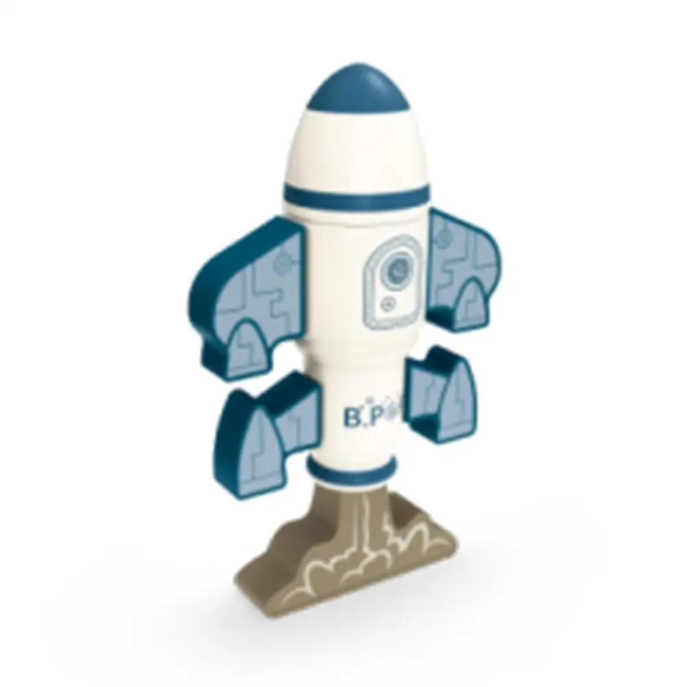 

New DIY Magnetic Construction Set Magnetic Rocket Building Blocks Set Plastic Magnetic Building Blocks Parent-Child Interactive