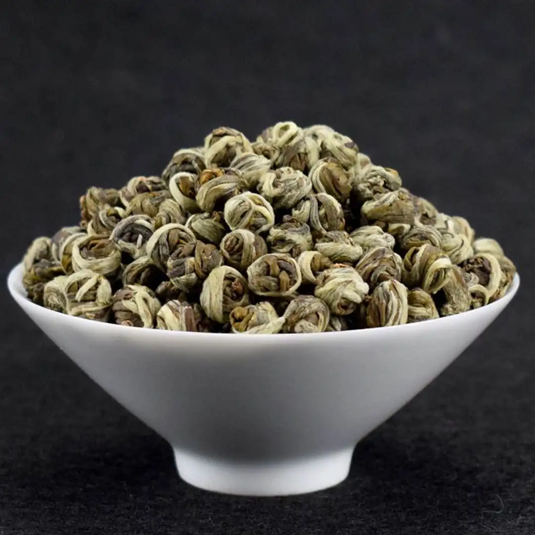 Фотокитайский чай жасмин Longzhu Tea 200 г Жасмин Зеленый Цветочный зеленый с жасмином |