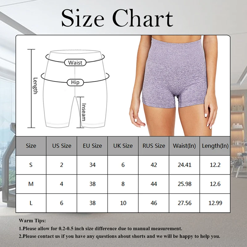

Women's Sports Shorts Fitness Shorts Running Seamless Yoga Shorts Women Push Up High Waist Fitness Short Female Slim Workout