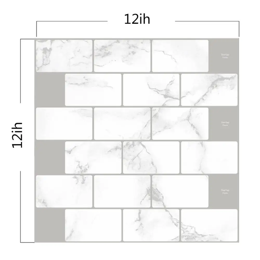 Клейкая самоклеящаяся виниловая 3d наклейка на стену в виде кирпичной плитки