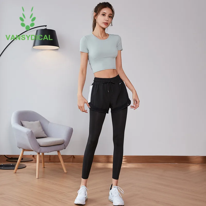 2021 Спортивная одежда для тренировок йоги набор женщин летняя спортивная детей