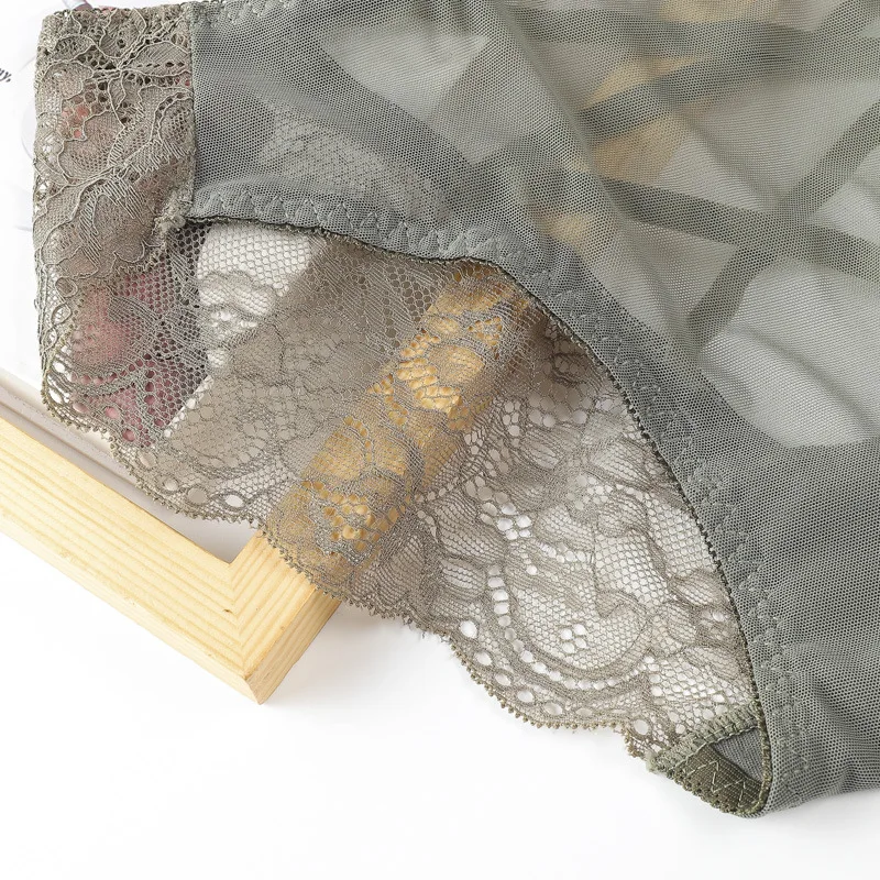 Кружевные трусики 3Pac женское сексуальное прозрачное нижнее белье с вырезами