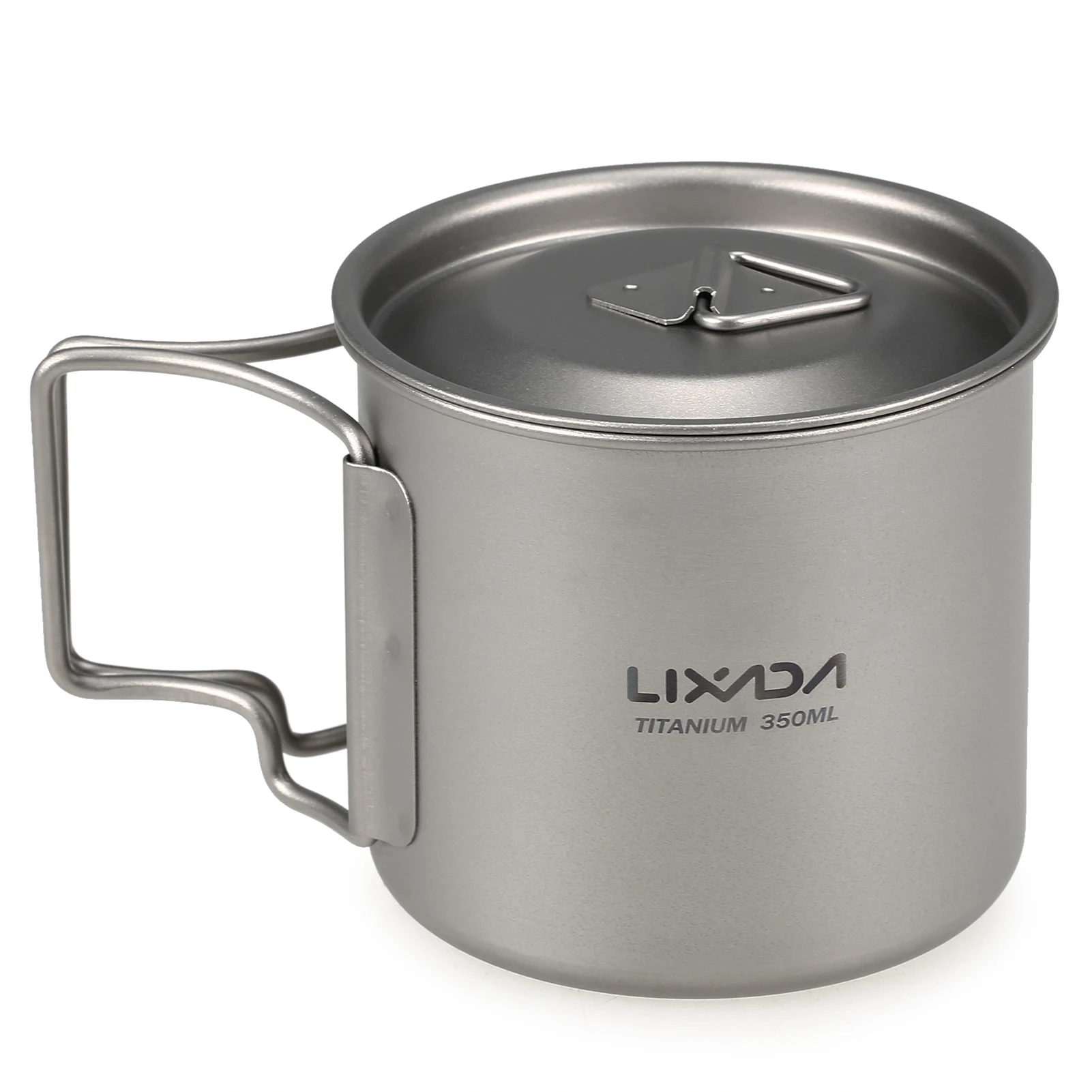 Lixada Ультралегкая титановая чашка для улицы портативный набор из 2 предметов