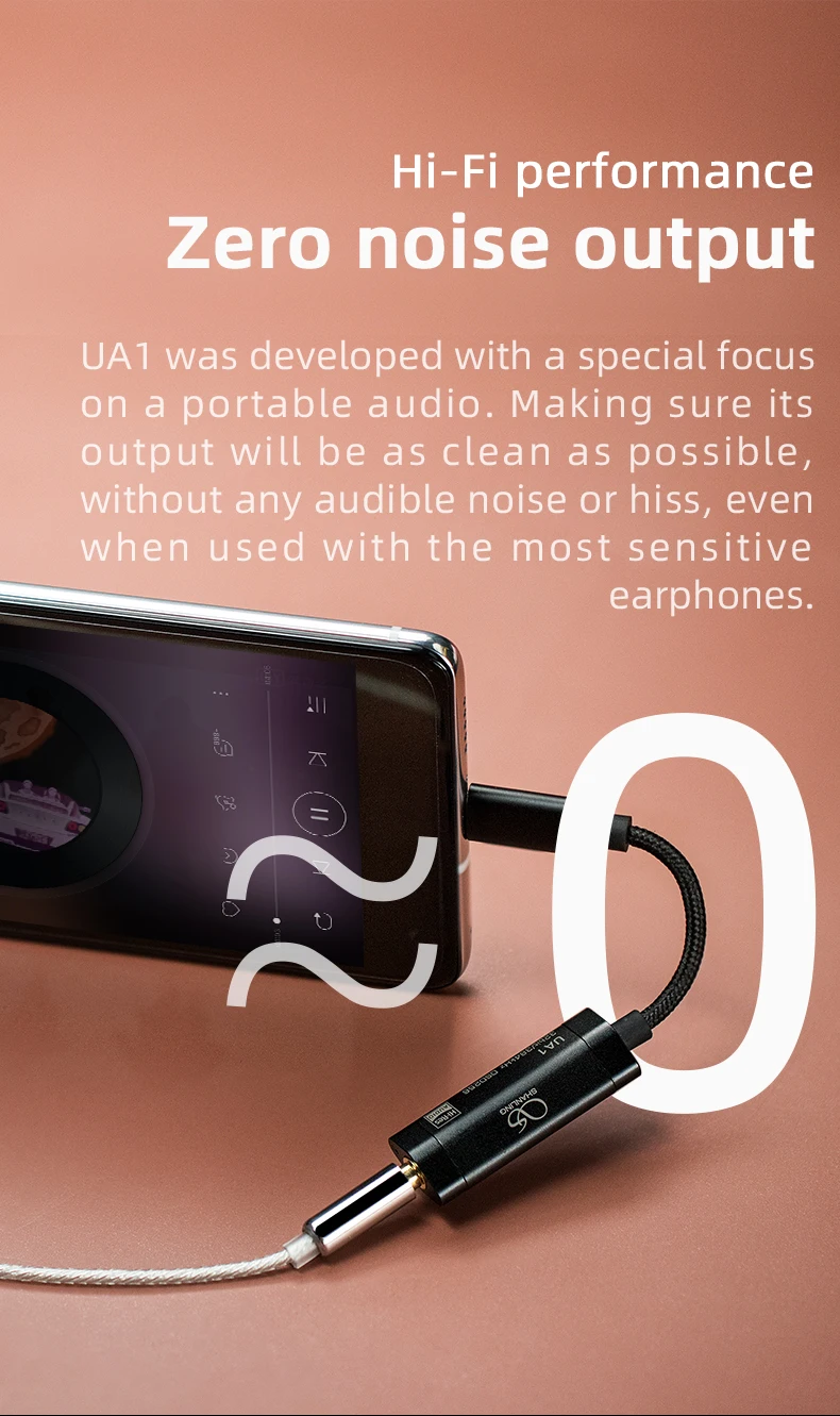 USB адаптер SHANLING UA1 Hi Fi аудио чип ES9218P ЦАП переходники с Type C на 3 5 мм кабель PCM 32/384 и