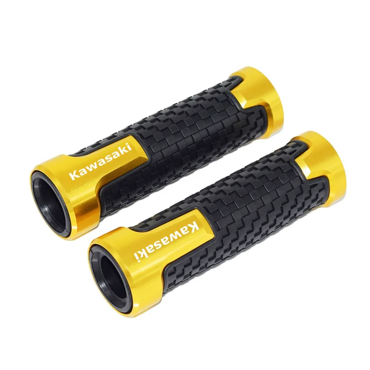 

7/8'' 22MM Motorcycle handle grips Motorbike handlebar ends For Kawasaki NINJA 300 400 ZX6R ZX9R ZX12R Z800 Z750 Z250 ER6N/F