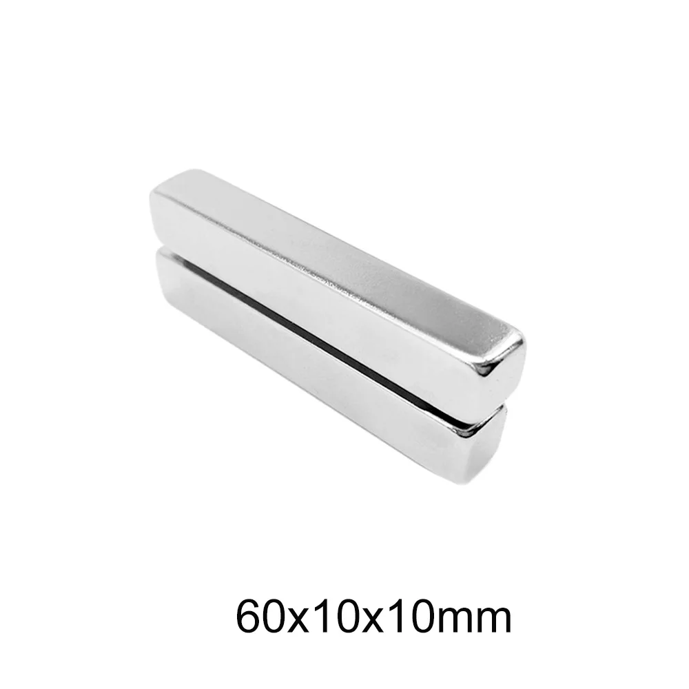 1 ~ 10 шт. 60x10x10 N35 толстые мощные неодимовые магниты постоянный магнитный блок мм