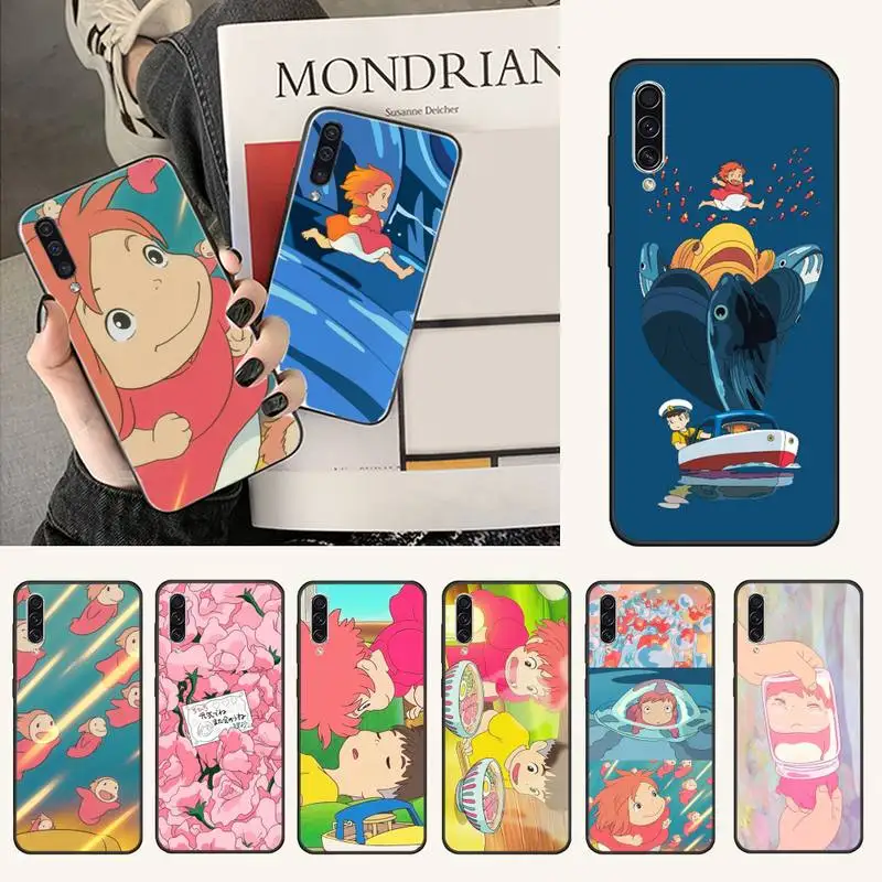 

Ponyo on the Cliff cute anime Phone Case For Samsung galaxy A S note 10 12 20 32 40 50 51 52 70 71 72 21 fe s ultra plus