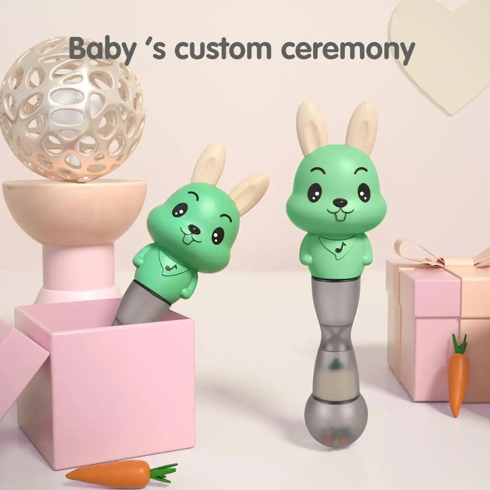 

Tumama Baby Rattles Baby Musical Light Hand Shaking Rattle Toy Funny Educational Mobiles Toys Early Educational Toys 0-12 Months