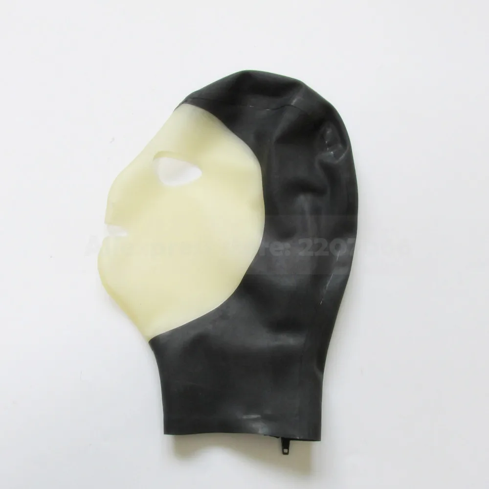 Унисекс прозрачный уход за кожей лица резиновый капюшон из латекса Маска ручной