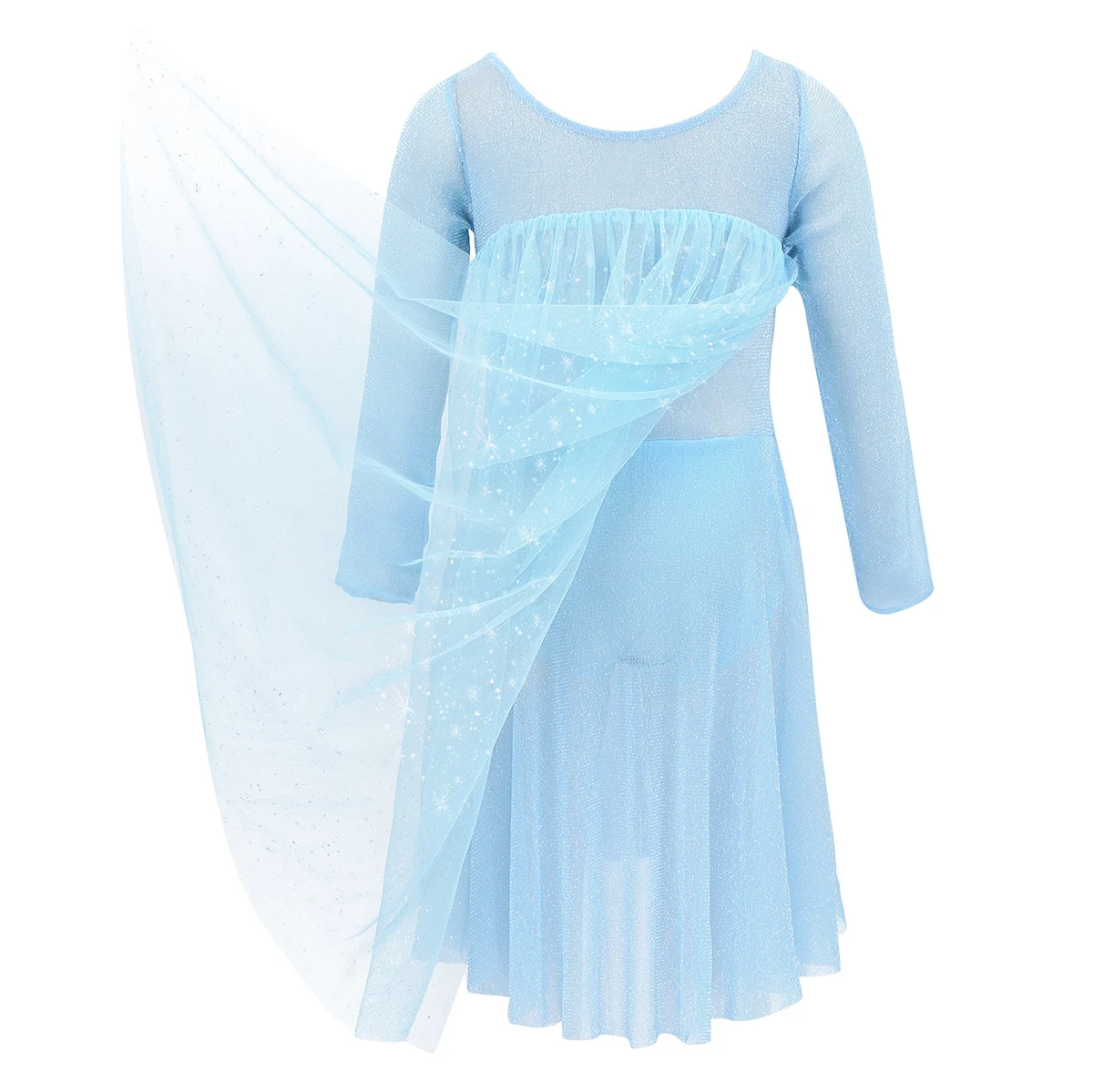 ChicTry детские с длинным рукавом Снежинка тюль Принцесса Девушки Балетные фигурки