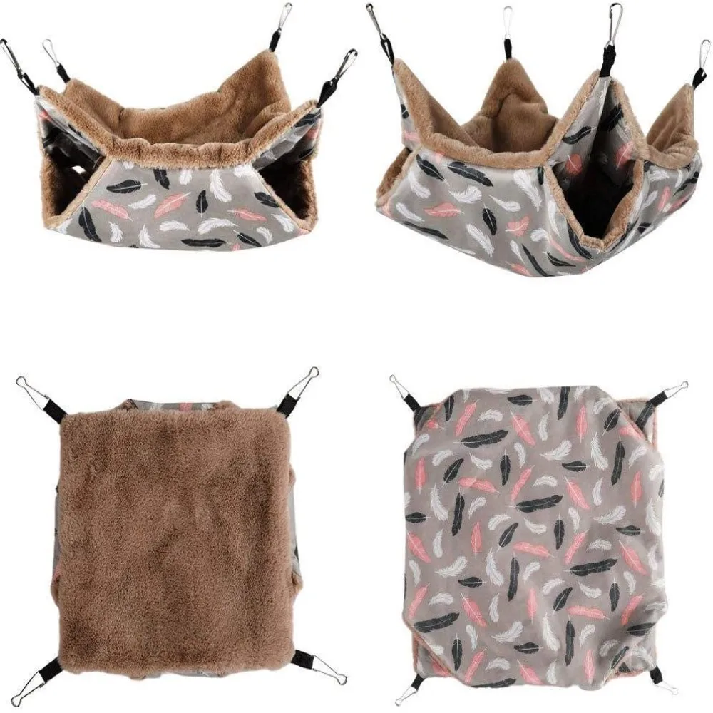 Гамак-клетка для домашних животных теплый подвесной гамак тройной аксессуары