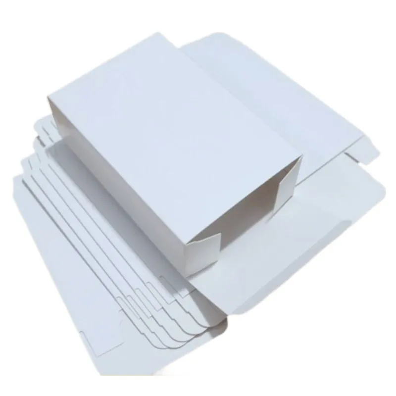 

50Pcs/lot white card flat cartons flat shape box, two epicranium small white box, pill boxes, cosmetics special-shaped box,