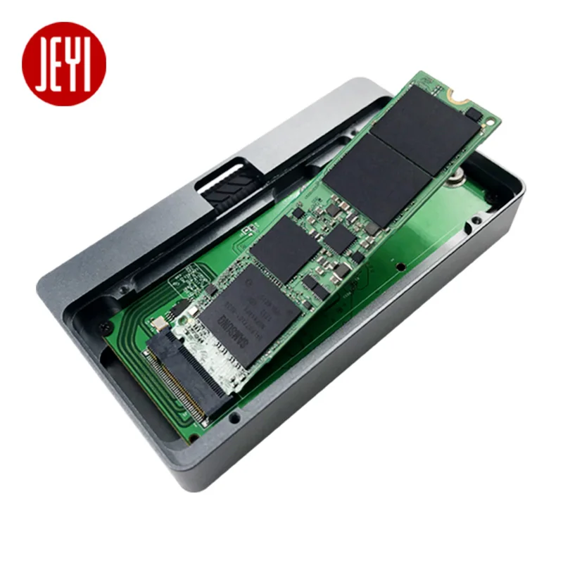 JEYI Thunderbolt 3 m.2 Nvme Enclosure Mobile Box Case TO Aluminium TYPE C 3.1 m. 2 USB3.1 M.2 PCIE U.2 SSD Lurker-X4