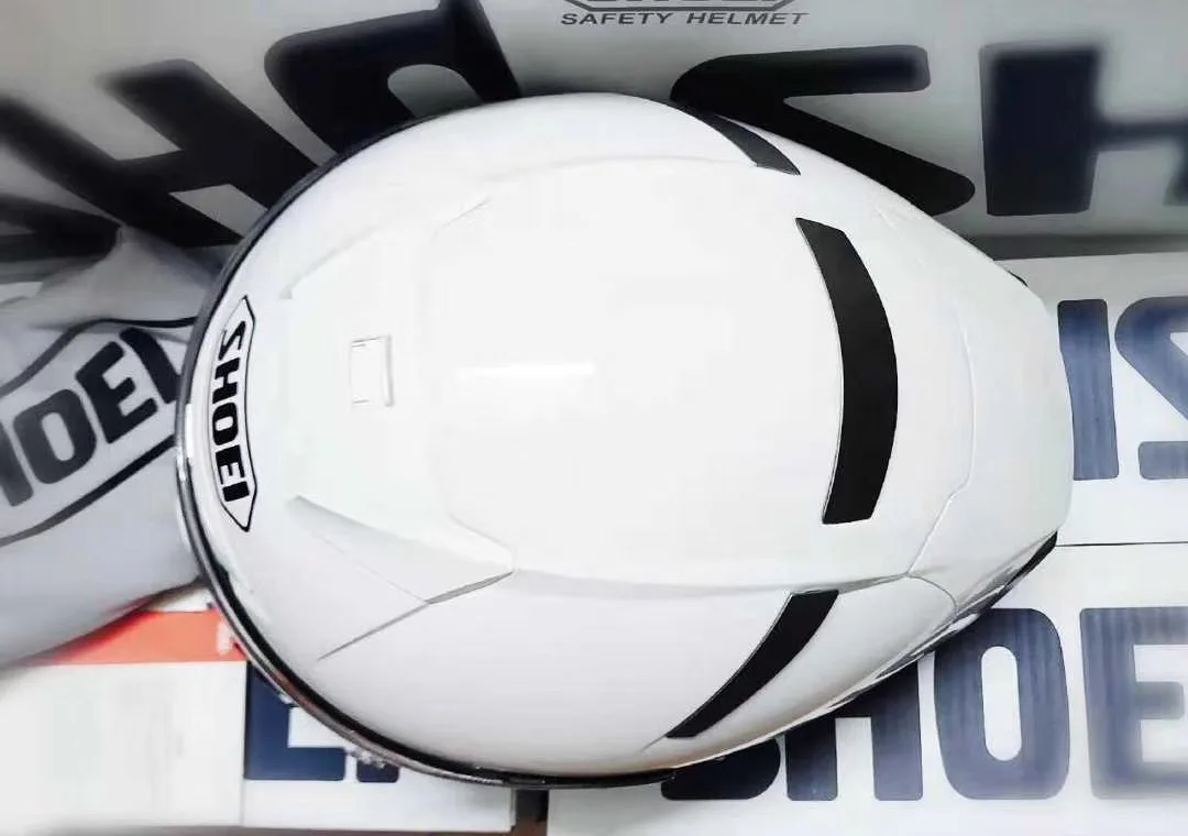 Мотоциклетный шлем X14 глянцевый белый для езды на мотоцикле и велосипеде