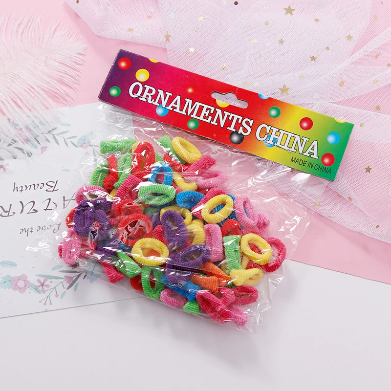 100 штук красочное кольцо для полотенец Южная Корея милые детские волосы