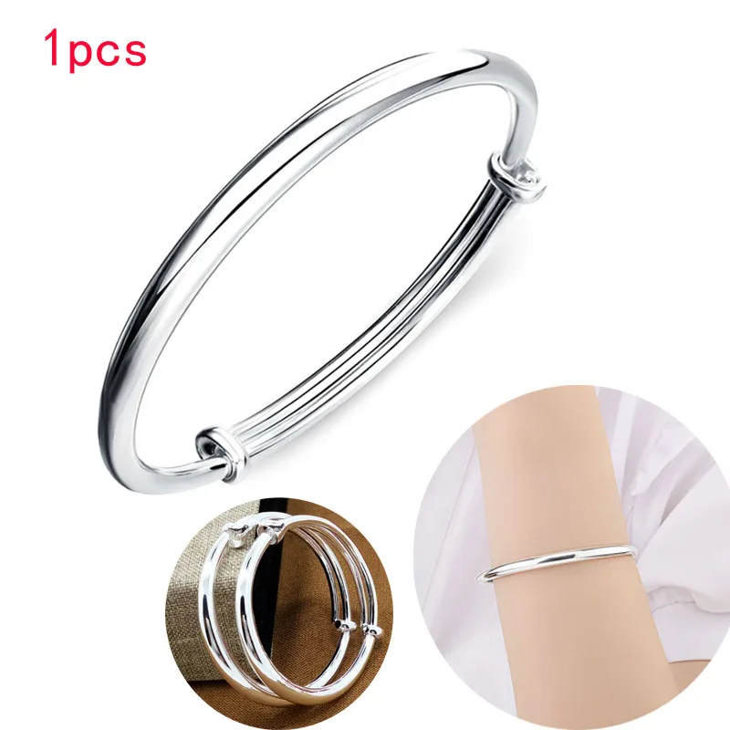 Женские браслеты из серебра 2020 пробы Модный Круглый браслет женский на запястье