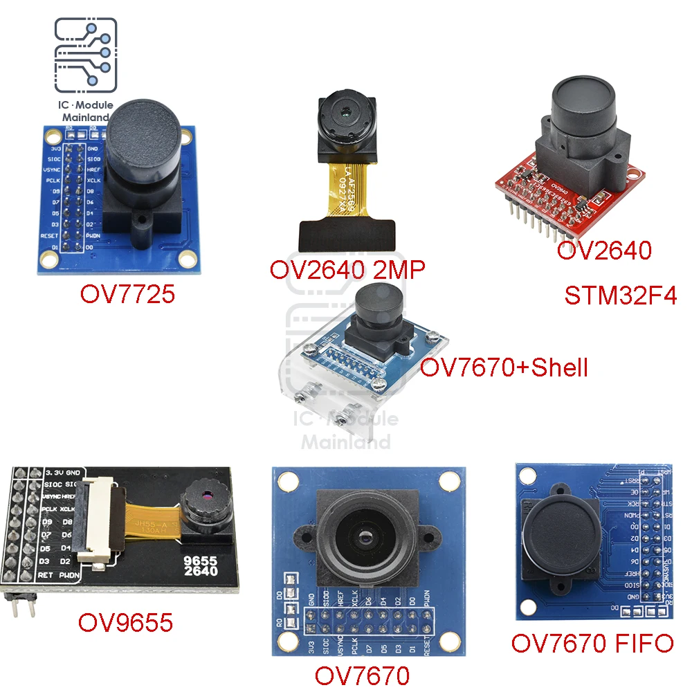 Модуль камеры OV7725 OV2640-2MP OV2640-STM32F4 OV9655 OV7670 с корпусом FIFO модуль для Arduino |