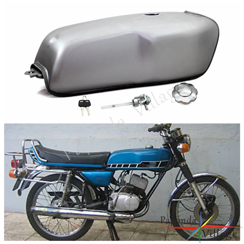 Papanda 2.4Gal универсальный стальной газовый бак топливный для Кафе Racer Honda BMW R100R Yamaha RD50