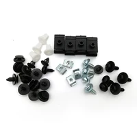 40pcs car mixed fasteners screws retainer clips rivets multiple sizes universal