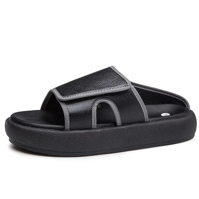 Пляжные сланцы Пробковая обувь hombre sandalen Тапочки на резиновой подошве Сандалии