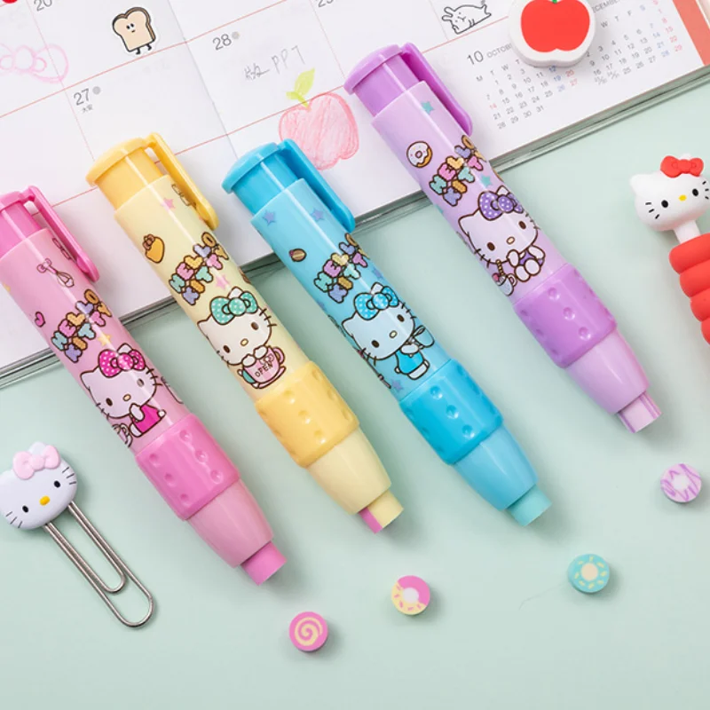 

2021 New Eraser Cute Cat Donut Creative Kawaii Cartoon Style Little Girl's First Choice School Supplies Wholesales Stationery