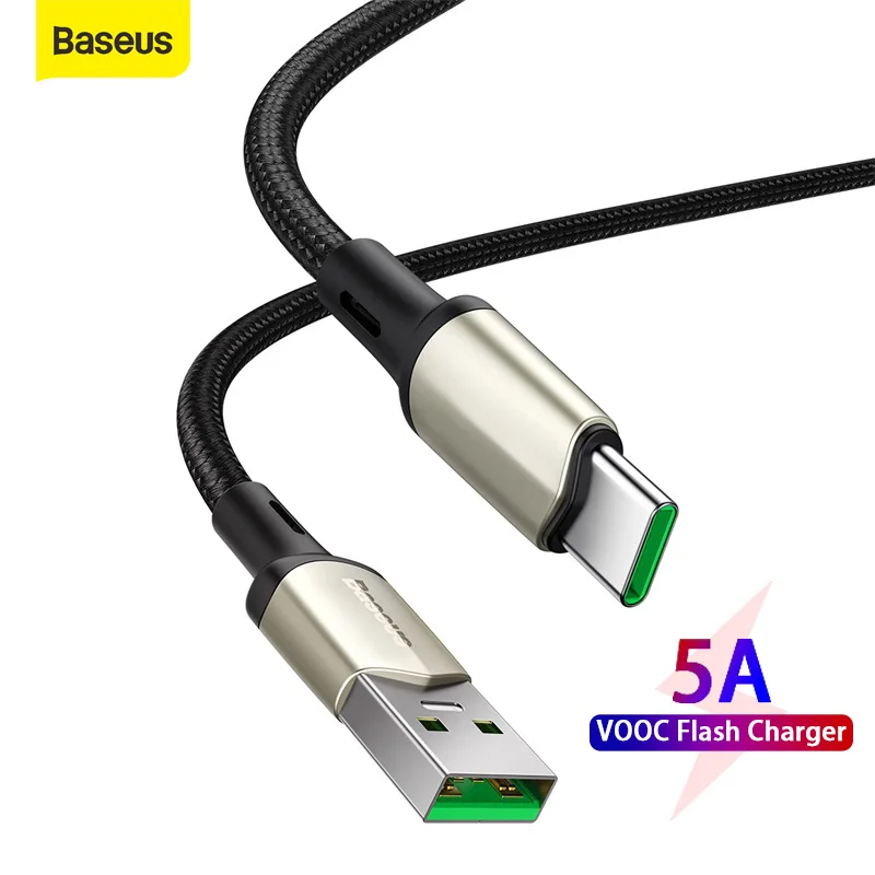 Зарядный кабель Baseus USB Type-C 5 А с поддержкой быстрой зарядки | Мобильные телефоны и