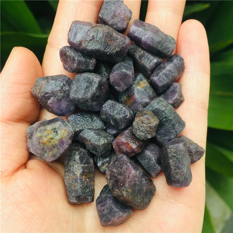 

100g rare natural red corundum raw gemstone reiki healing crystals rough mixed size ruby gemstone gravel as specimen collection