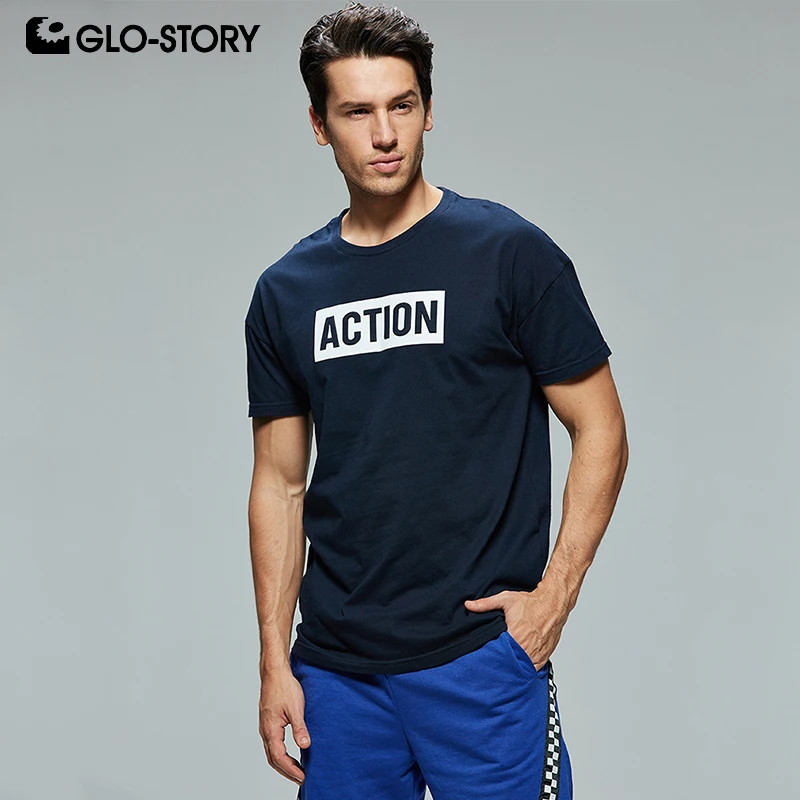GLO-STORY 2020 новые летние мужские повседневные футболки с коротким рукавом и круглым