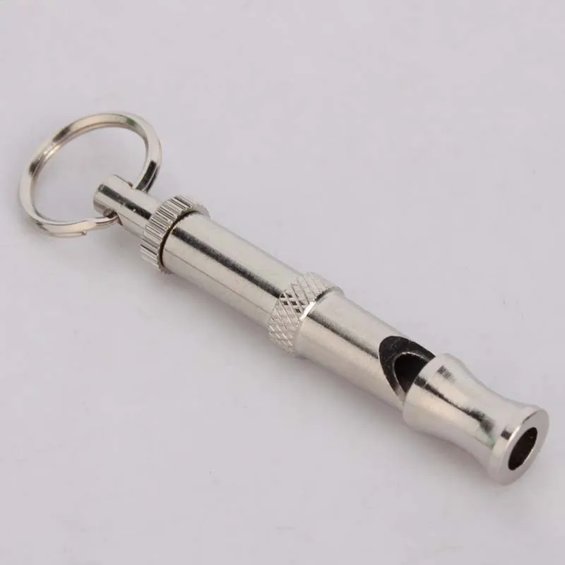 

2020 Pet Dog Whistle Keychain Training Puppy Two-tone Ultrasonic Flute Stop Barking Ultrasonic Sound Repeller Cat Keychains
