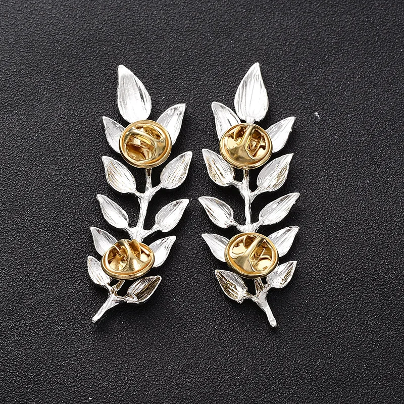 Корейские высококачественные шпильки для мужчин и женщин в виде листьев