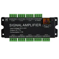 8ch signal led amplifier dc5v 12v 24v input5v ttl signal output 8 channel for ws28112812bws2815 led strip light